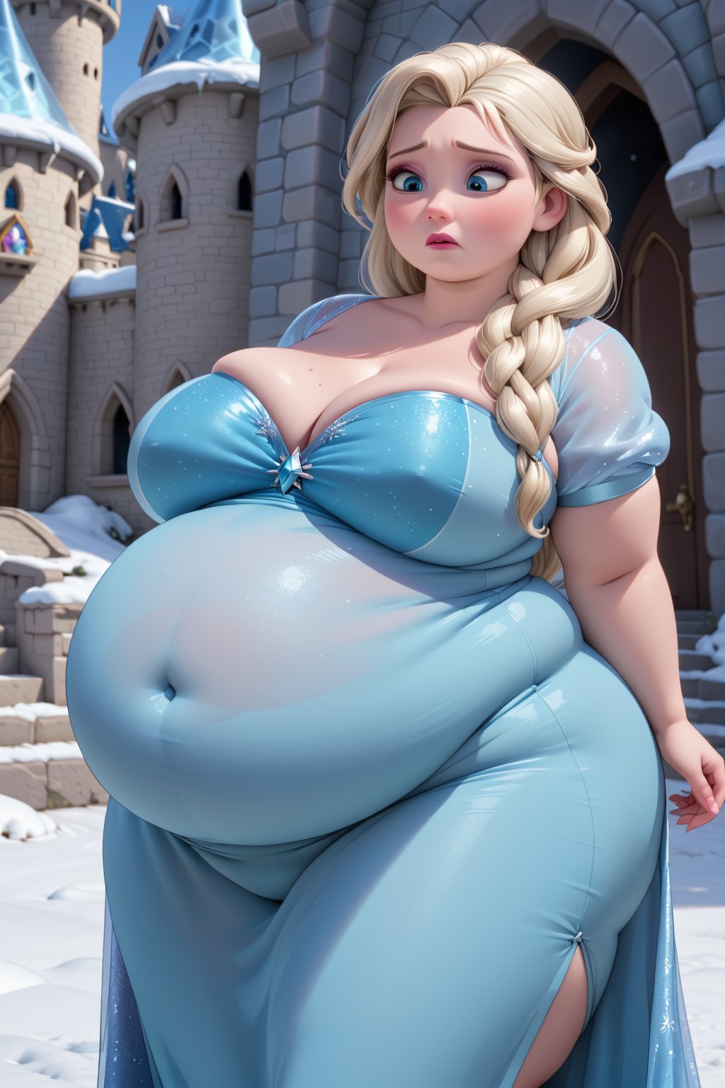 Highest quality,  solo,  gorgeous Disney Princess Elsa by Bisb on Tensor.Art