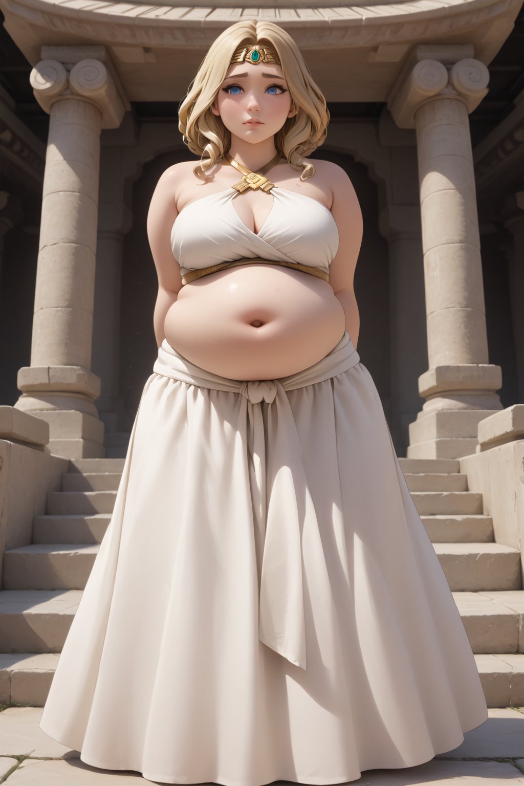 Solo female,  temple goddess,  chubby by Bisb on Tensor.Art