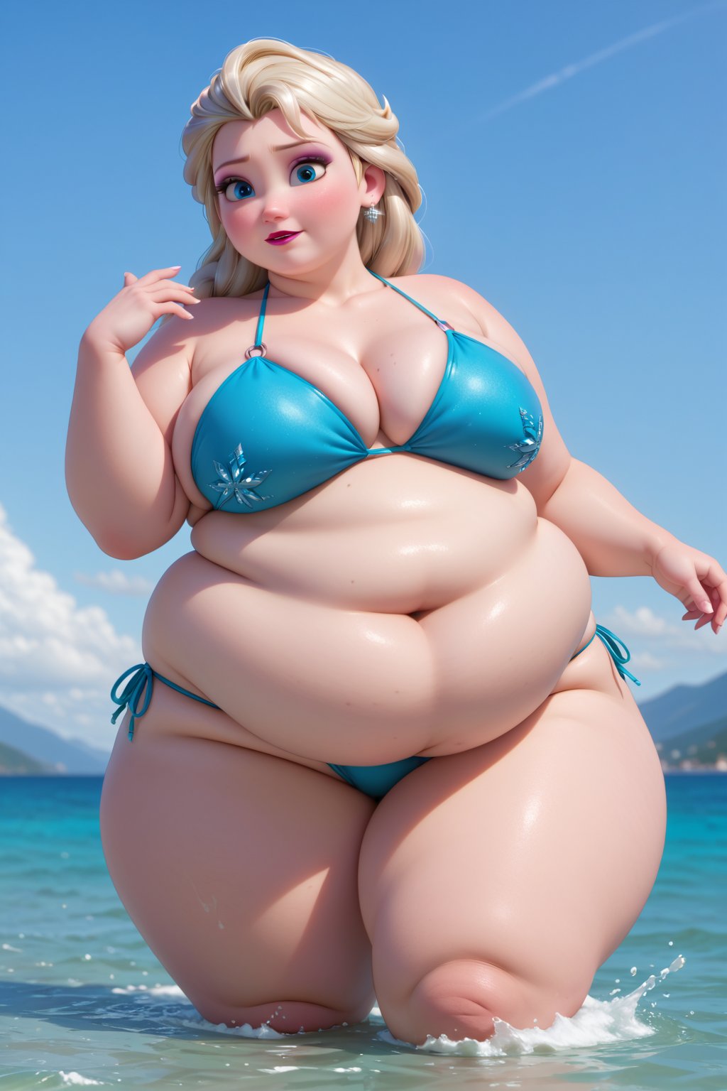 Highest quality,  solo,  gorgeous Disney Princess Elsa by Bisb on Tensor.Art