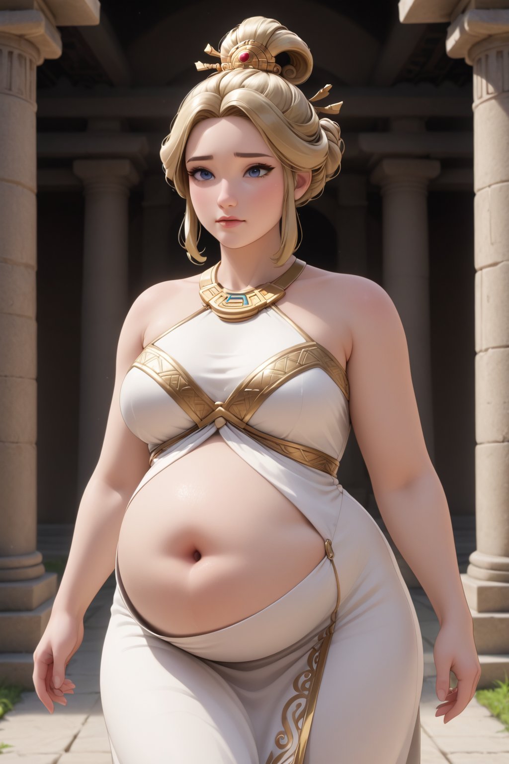 Solo female,  temple goddess,  plump by Bisb on Tensor.Art