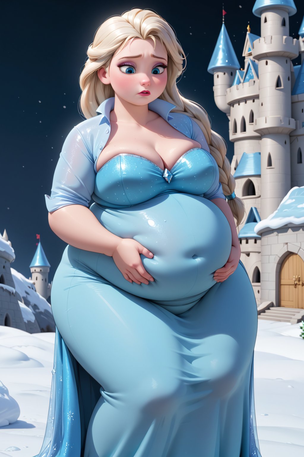 Highest quality,  solo,  gorgeous Disney Princess Elsa by Bisb on Tensor.Art