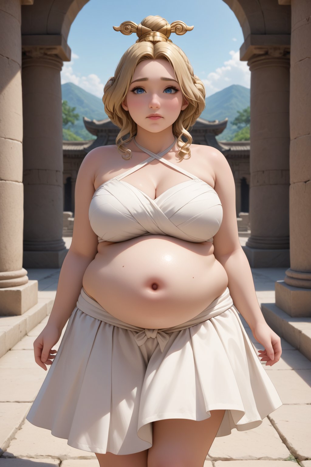 Solo female,  temple goddess,  chubby by Bisb on Tensor.Art
