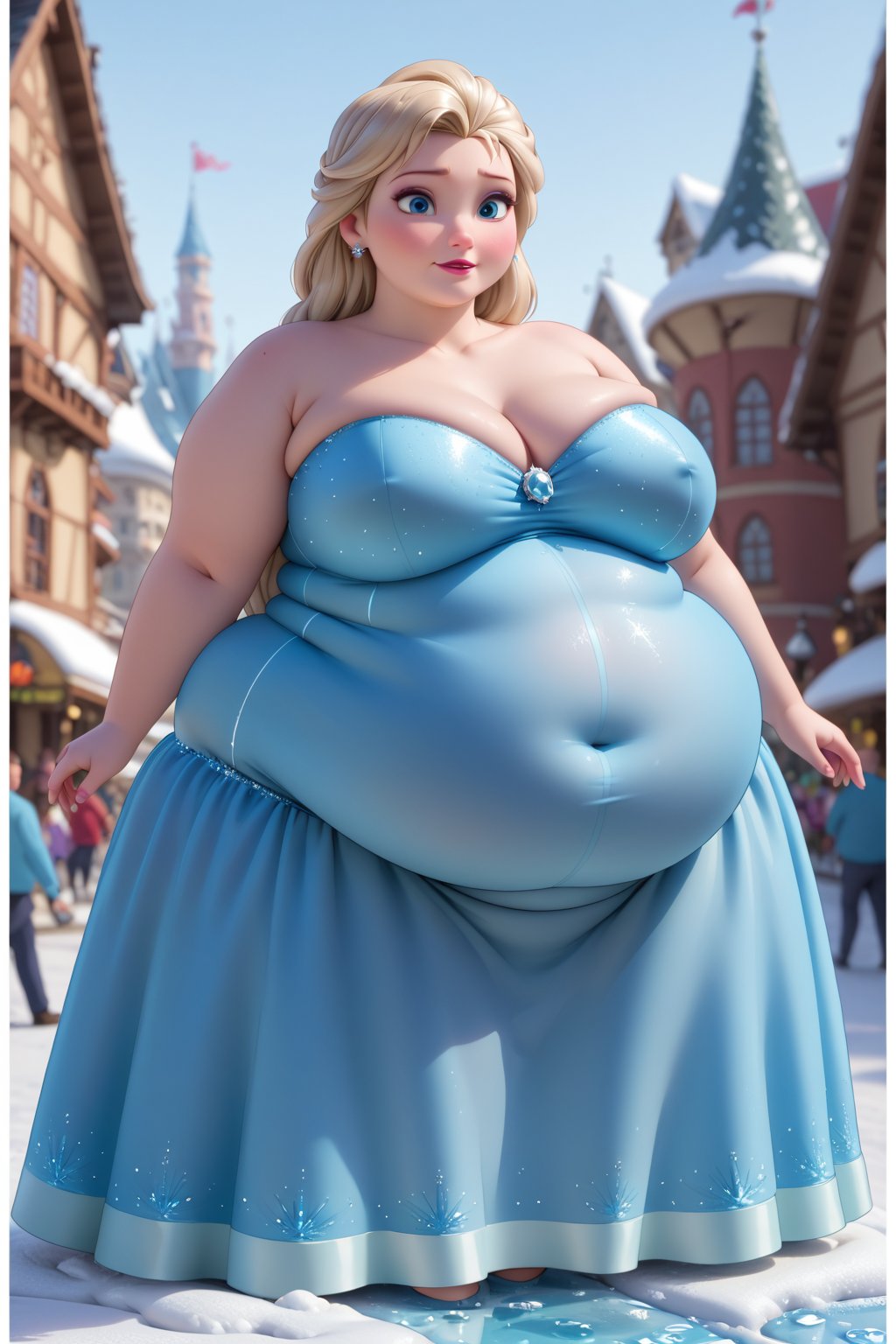 Highest quality,  solo,  gorgeous Disney Princess Elsa by Bisb on Tensor.Art