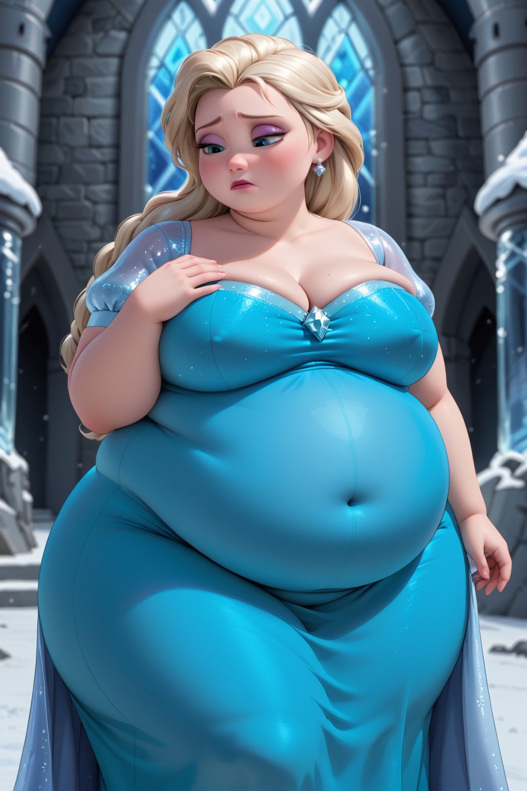 Highest quality,  solo,  gorgeous Disney Princess Elsa by Bisb on Tensor.Art