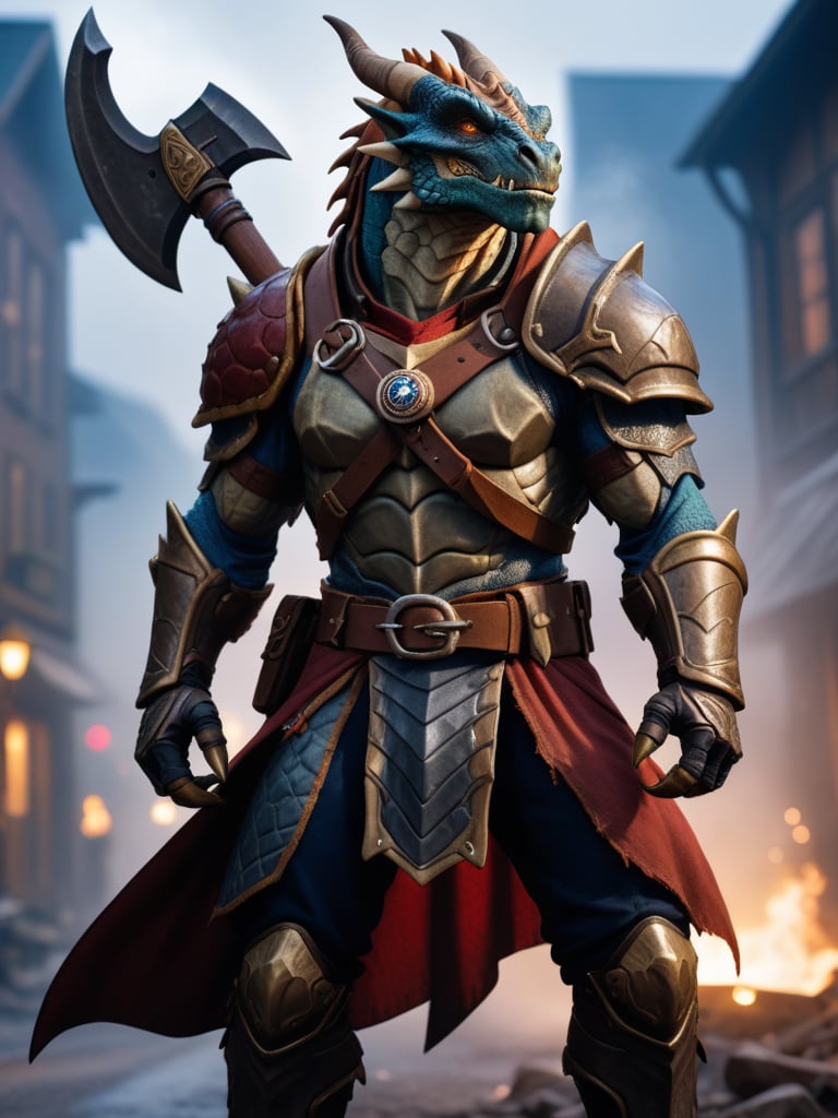 1male,  brass_Dragonborn_Paladin,  epic by user_720968844260347018 on Tensor.Art