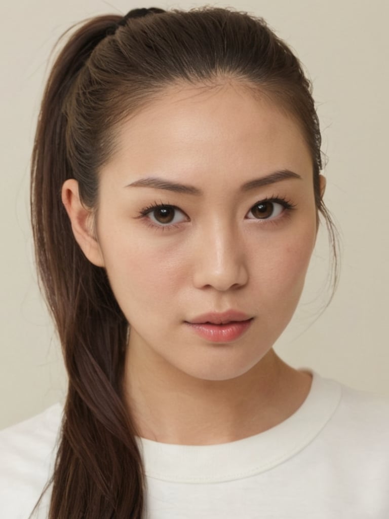 pretty french mix japanese girl,  30 years old. Average body,  bright honey eyes with sharp size by user_72136498197878968...