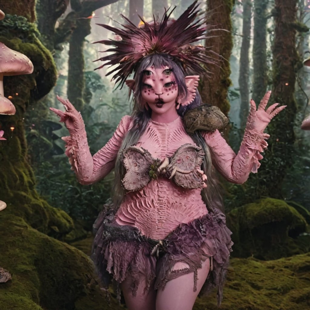 Pink and purple makeup,  gorgeous makeup,  Dancing in the forest with many mushrooms by 𝓙𝓪𝓷𝓲𝓽𝓸𝓻'𝓼 𝓒𝓵𝓸𝓼𝓮𝓽  on...