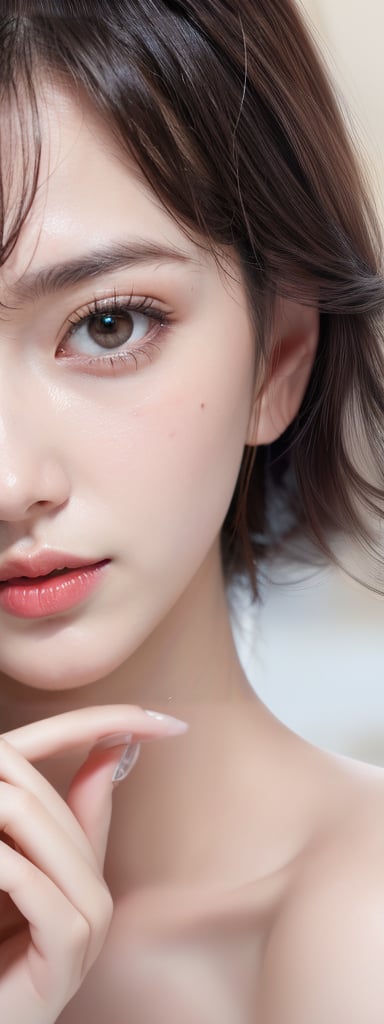 (masterpiece:1.1), (best quality:1.1), (ultrahighres:1.1) ,(8k resolution:1.1),(realistic:1.2),(ultra detailed1:1), (sharp focus1:1), (RAW photo:1.0),
Realistic 16K resolution photography of 1 girl, Exquisitely perfect symmetric very gorgeous face, Exquisite delicate crystal clear skin, Detailed beautiful delicate eyes, perfect slim body shape, slender and beautiful fingers, nice hands, perfect hands, illuminated by film grain, realistic skin, dramatic lighting, soft lighting, exaggerated perspective of ((Wide-angle lens depth)),korean,perfect light