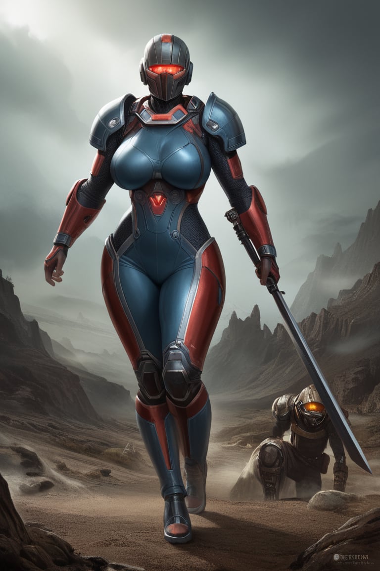 score_9, score_8_up, score_7_up, score_6_up, score_5_up, score_4_up, BREAK 2 girls, looking around, weapons at the ready, dynamic stance, huge breasts, huge curvy hips, narrow waist, skinny, skin tight battle suit, cerulean blue, armor, futuristic, sci-fi, cyberware, cybertech, unexplored world, mist, ancient marvelous structures, ultra highres, atmosphere of mystery and danger, (detailed face:1.2), (detailed eyes:1.2), detailed background, intricate, foggy landscape, ghost person