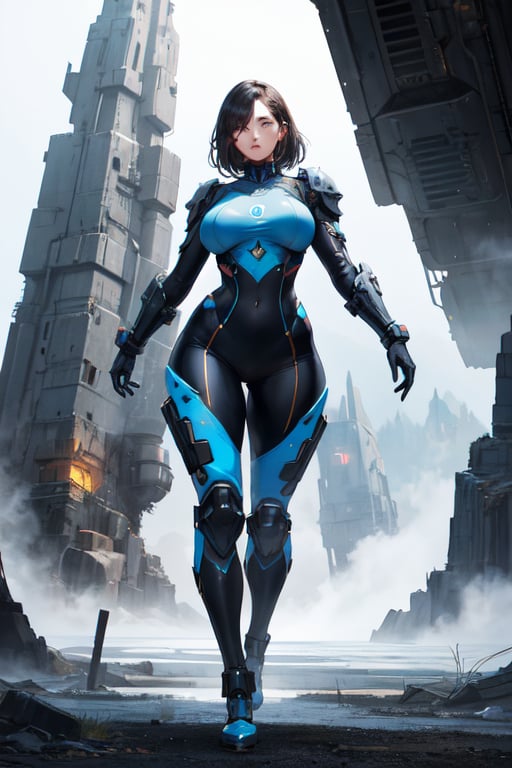 2 girls,  looking around,  weapons at the ready by Avis on Tensor.Art