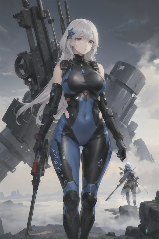 2 girls,  looking around,  weapons at the ready by Avis on Tensor.Art