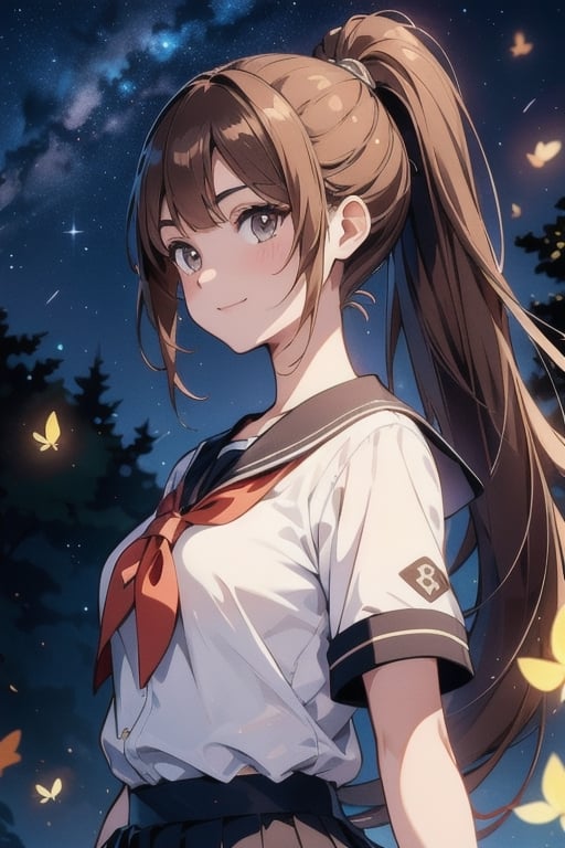anime style beautiful girl,  1girl,  (ponytail) by user_722274952404989043 on Tensor.Art