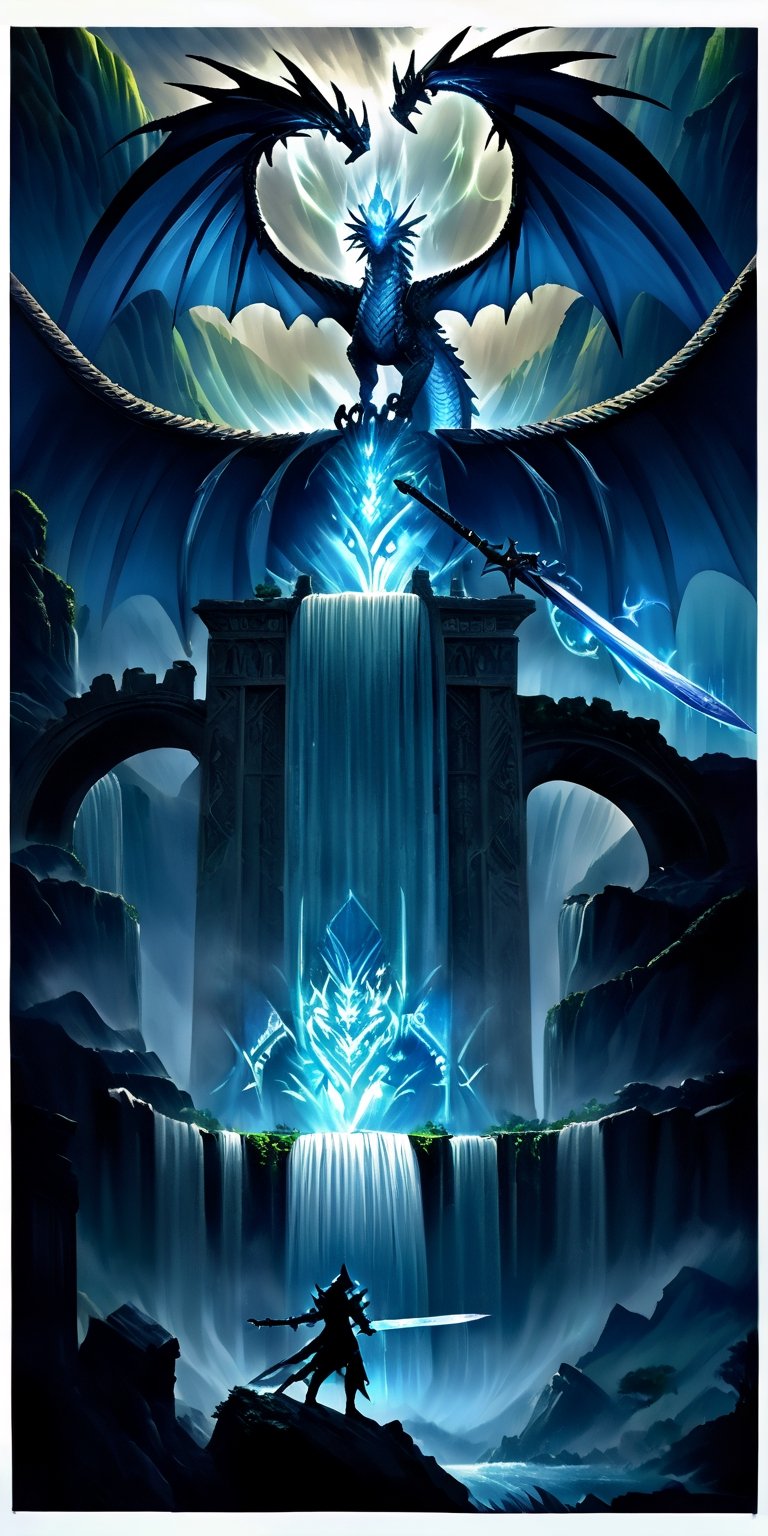 Epic fantasy landscape with towering mountains, cascading waterfalls, and lush forests"
"Heroic warrior wielding a gleaming sword, adorned in intricate armor with glowing runes"
"Majestic dragon with shimmering scales, wings spread wide, breathing fire against a backdrop of stormy skies"
"Mystical sorceress casting powerful spells with swirling magical energies, surrounded by ancient ruins"