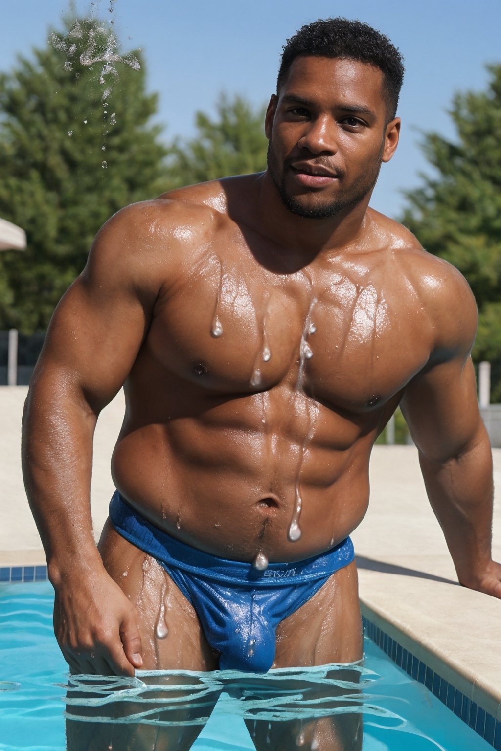 Sexy Handsome mature Men,  Pectoral Focus ,  funtoshi only by user_722393776970219224 on Tensor.Art