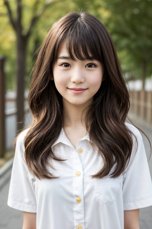 Create a highly realistic full-body image of a young 13yo girl in Japan. She should have natural human features,  includin...