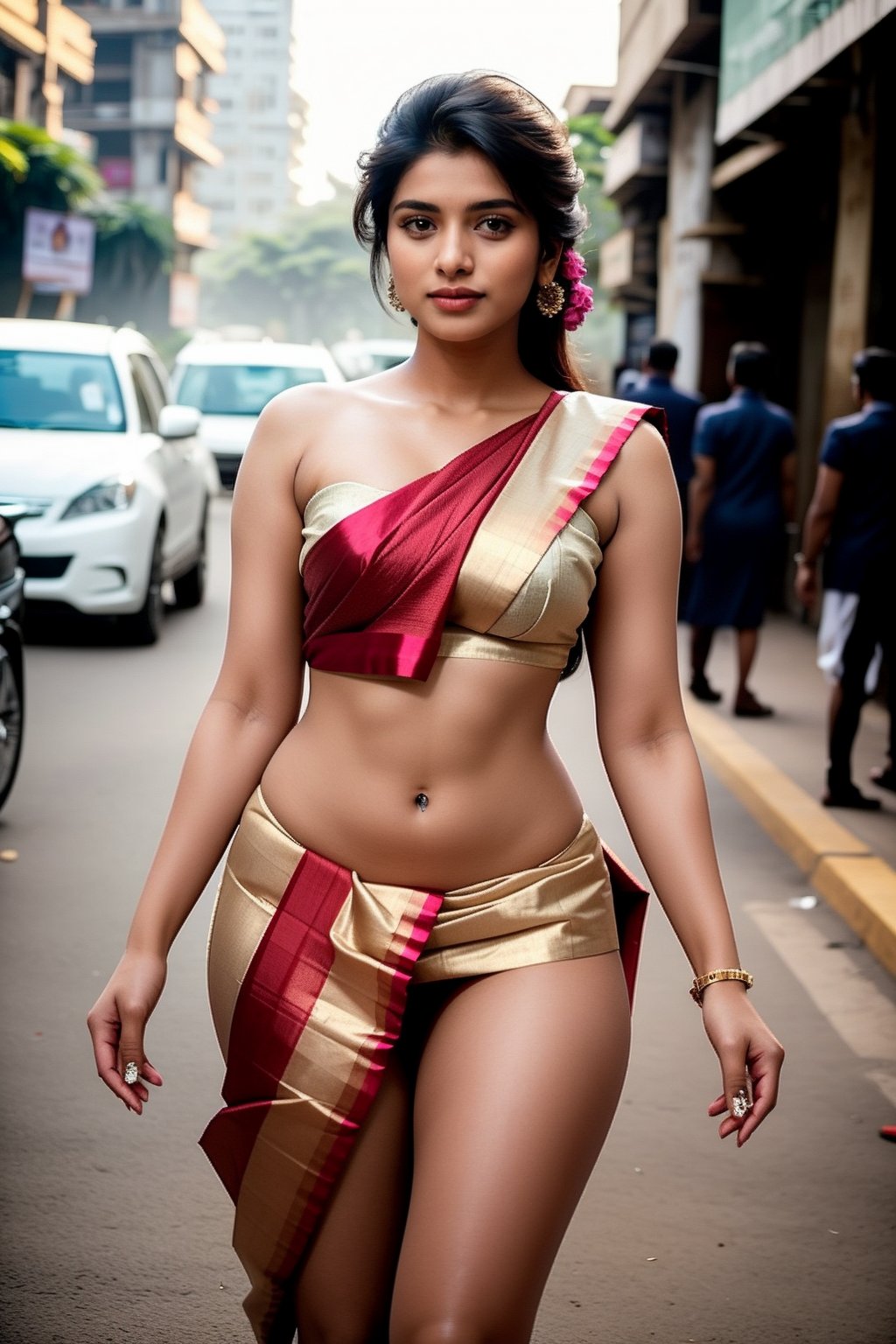 Priya,  a 26-year-old Indian woman,  graces the bustling streets of Mumbai with effortless elegance. Her almond-shaped eye...