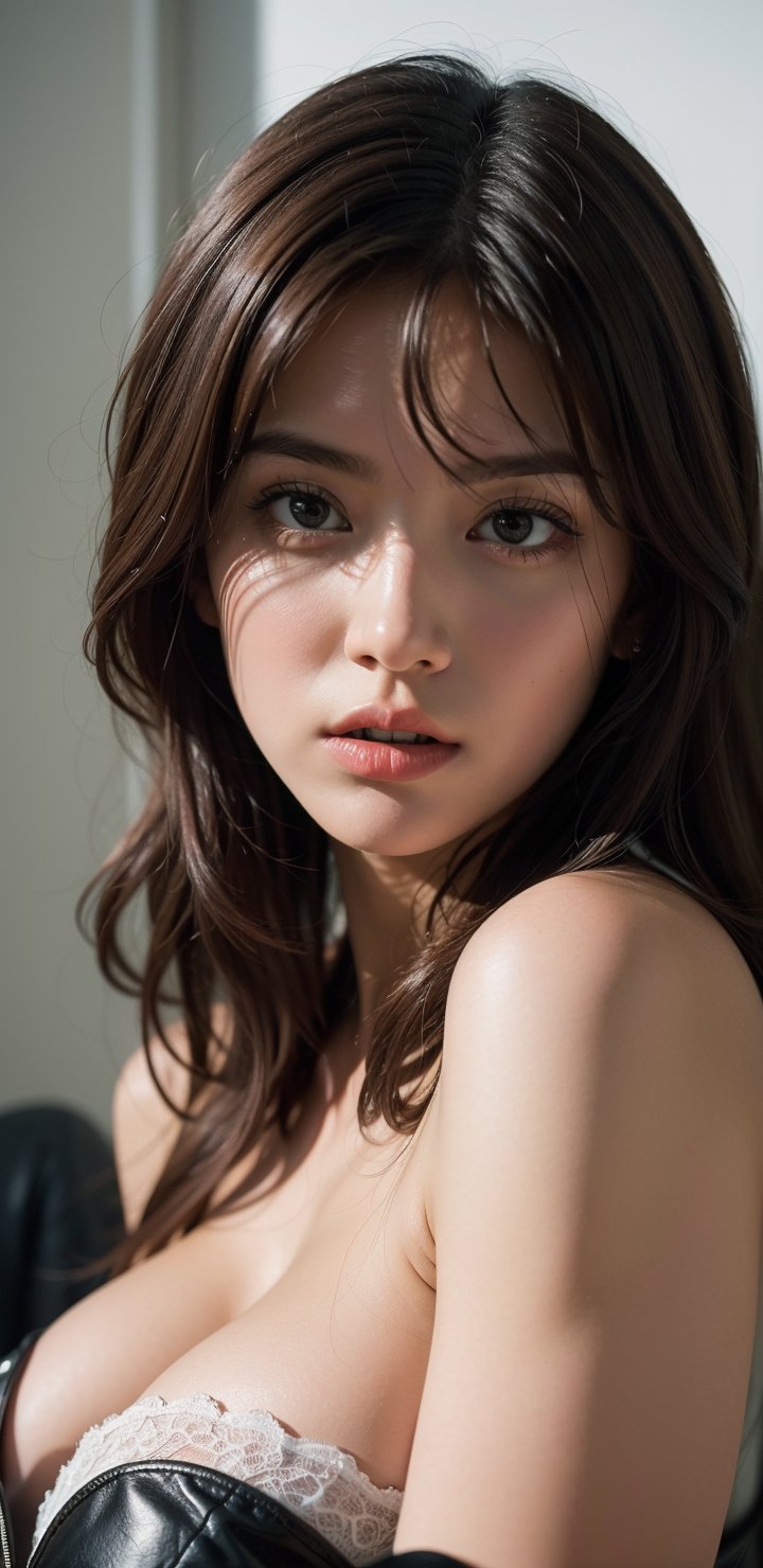 Imagine a breathtaking raw photo image skillfully Blue hairs,  utilizing the unique characteristics of a single-focus lens...
