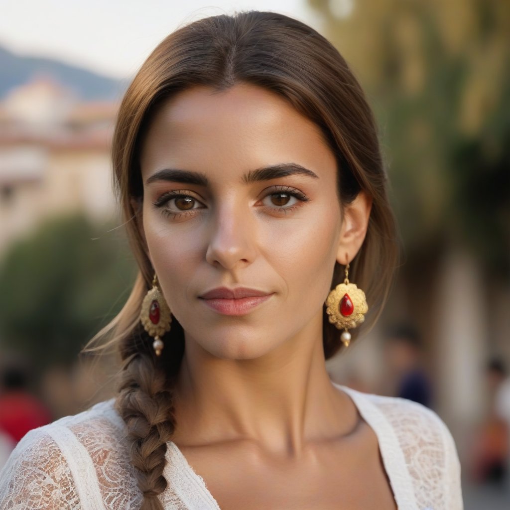 Portrait of A beautiful spain woman