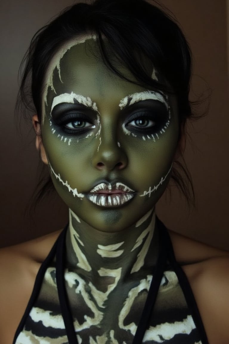 Hallowwen Makeup,
Female Frankenstein