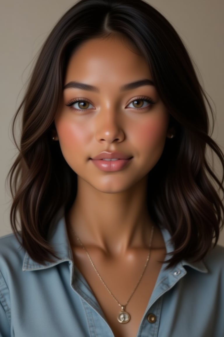 Capture Generate an image of a stunning 18-year-old girl,  young girl,  blending South african and Japanese heritage by A....