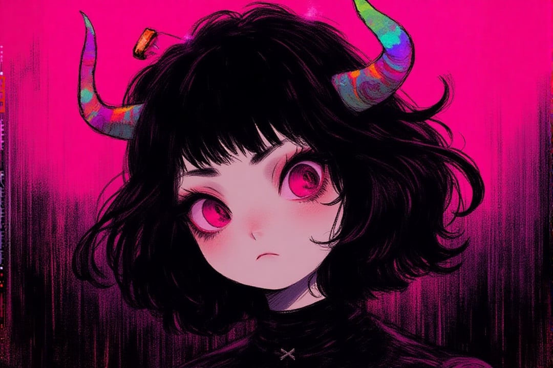 1girl,  portrait,  goth by TuKo on Tensor.Art