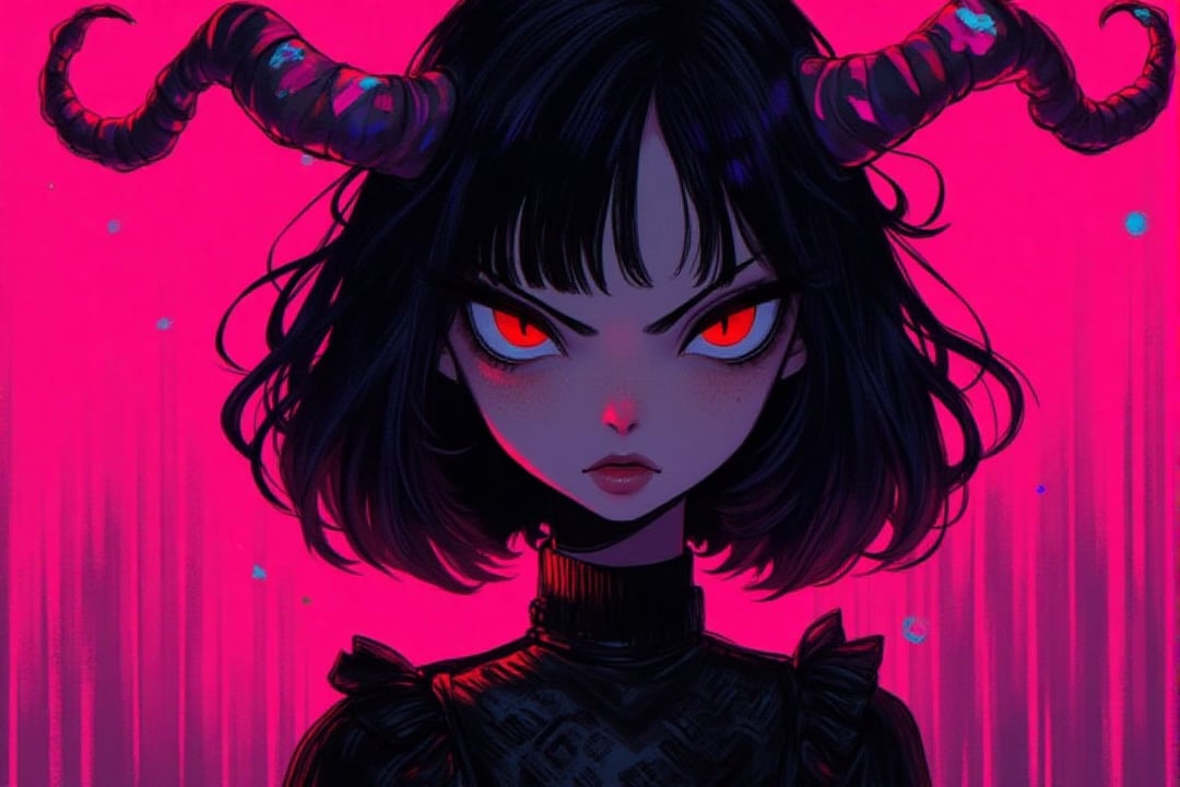 1girl,  portrait,  goth by TuKo on Tensor.Art