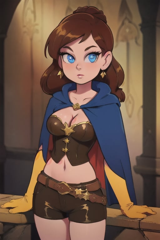 Elegantism,  opulent medieval fantasy scene,  full portrait of a woman by user_727369470812620406 on Tensor.Art