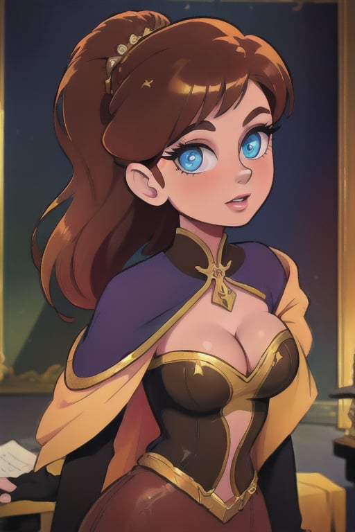 Elegantism,  opulent medieval fantasy scene,  full portrait of a woman by user_727369470812620406 on Tensor.Art