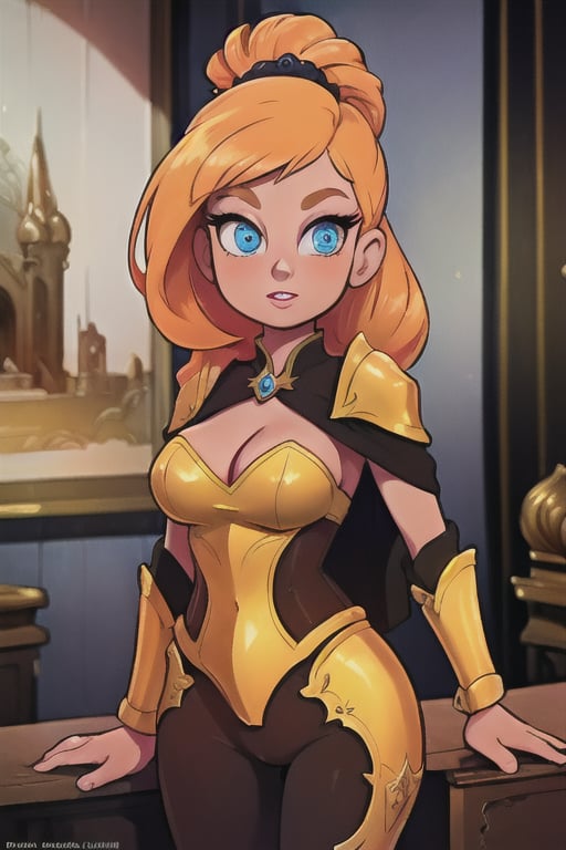 Elegantism,  opulent medieval fantasy scene,  full portrait of a woman by user_727369470812620406 on Tensor.Art