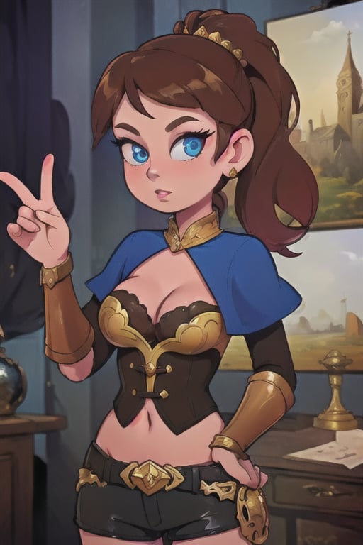 Elegantism,  opulent medieval fantasy scene,  full portrait of a woman by user_727369470812620406 on Tensor.Art
