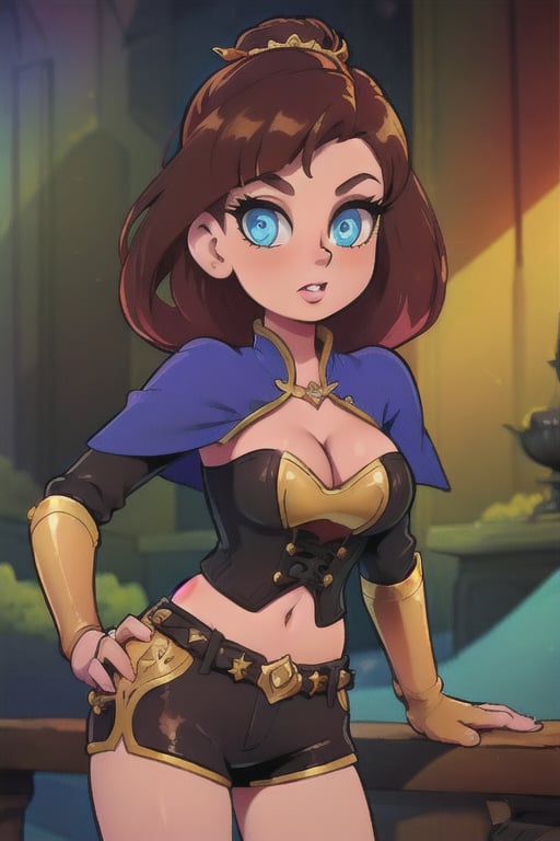 Elegantism,  opulent medieval fantasy scene,  full portrait of a woman by user_727369470812620406 on Tensor.Art