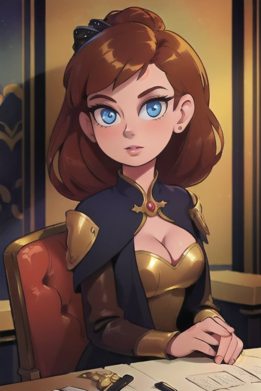 Elegantism,  opulent medieval fantasy scene,  full portrait of a woman by user_727369470812620406 on Tensor.Art