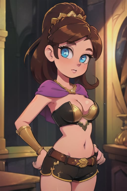 Elegantism,  opulent medieval fantasy scene,  full portrait of a woman by user_727369470812620406 on Tensor.Art