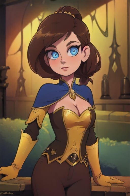Elegantism,  opulent medieval fantasy scene,  full portrait of a woman by user_727369470812620406 on Tensor.Art