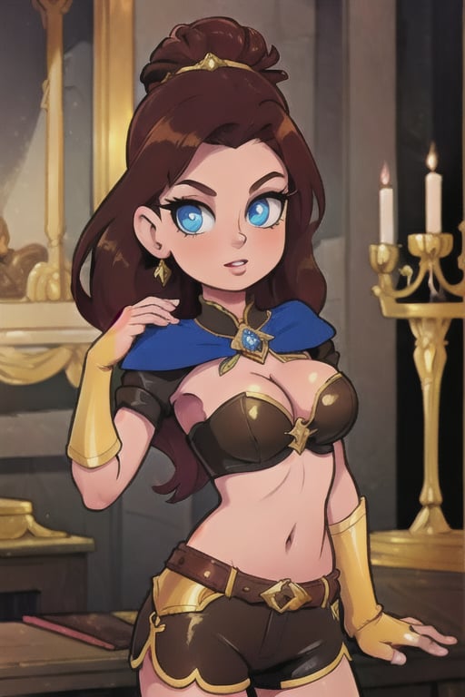 Elegantism,  opulent medieval fantasy scene,  full portrait of a woman by user_727369470812620406 on Tensor.Art