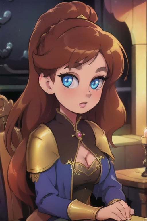 Elegantism,  opulent medieval fantasy scene,  full portrait of a woman by user_727369470812620406 on Tensor.Art