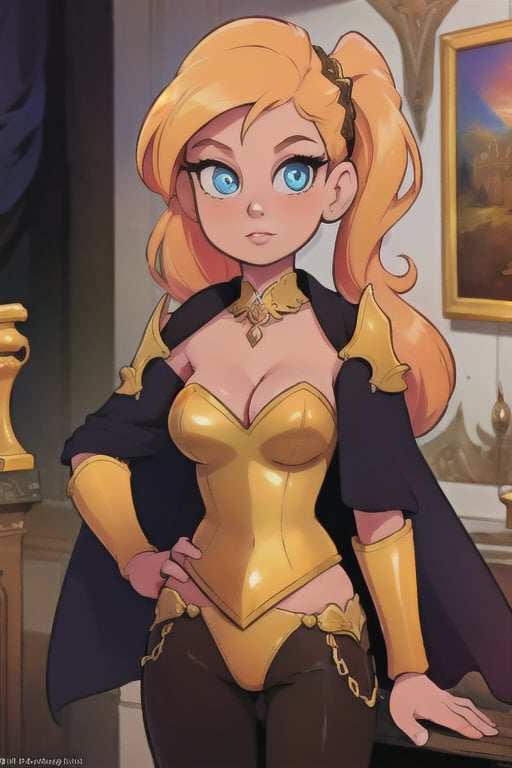 Elegantism,  opulent medieval fantasy scene,  full portrait of a woman by user_727369470812620406 on Tensor.Art