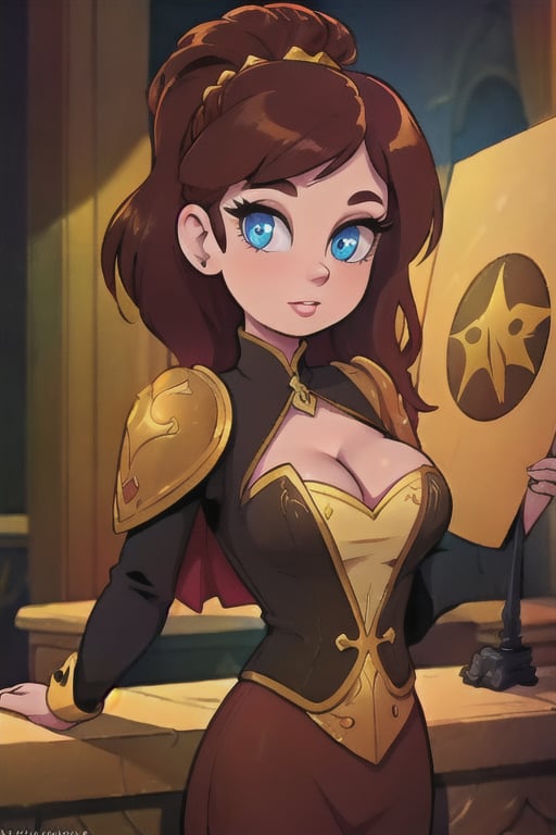 Elegantism,  opulent medieval fantasy scene,  full portrait of a woman by user_727369470812620406 on Tensor.Art