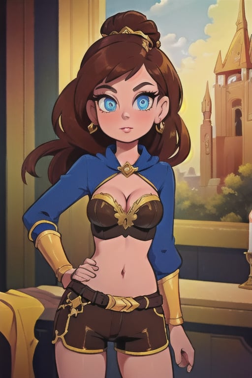Elegantism,  opulent medieval fantasy scene,  full portrait of a woman by user_727369470812620406 on Tensor.Art