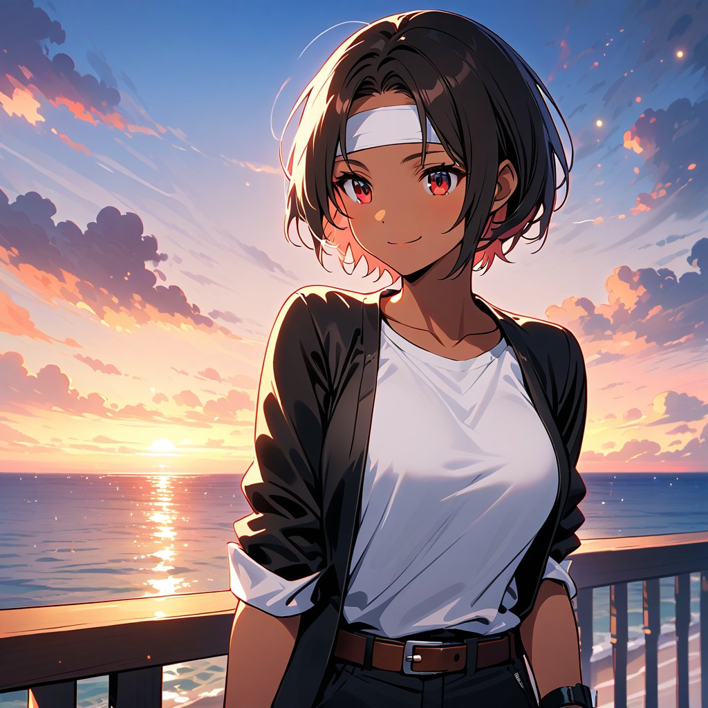 Alone,  Female,  Short hair by KUSANAGI on Tensor.Art