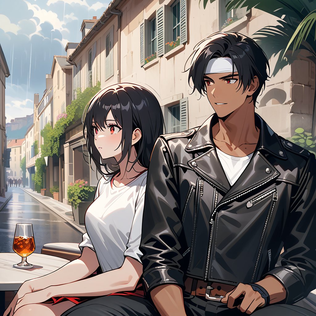 Orochiquillo,  dark skin,  couple by KUSANAGI on Tensor.Art