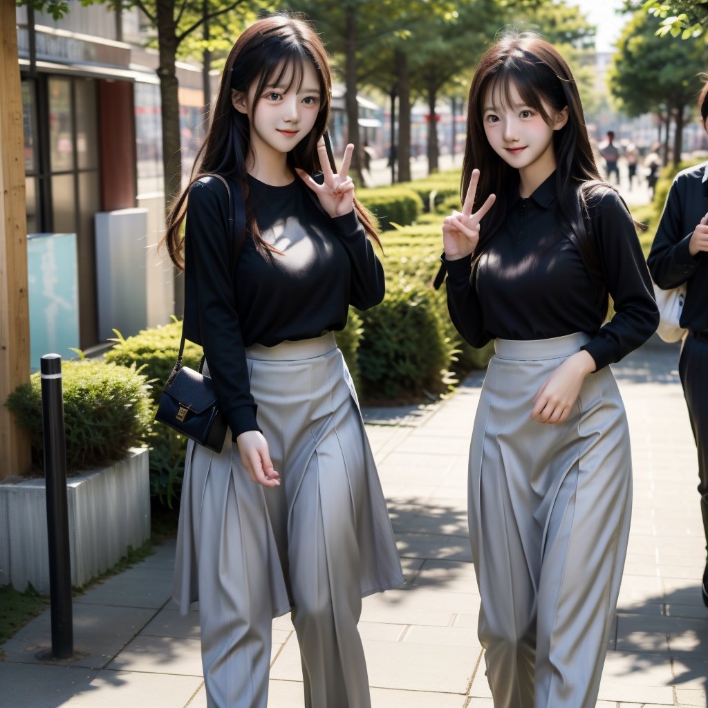 ),  two students,  confident smiles by KUSANAGI on Tensor.Art