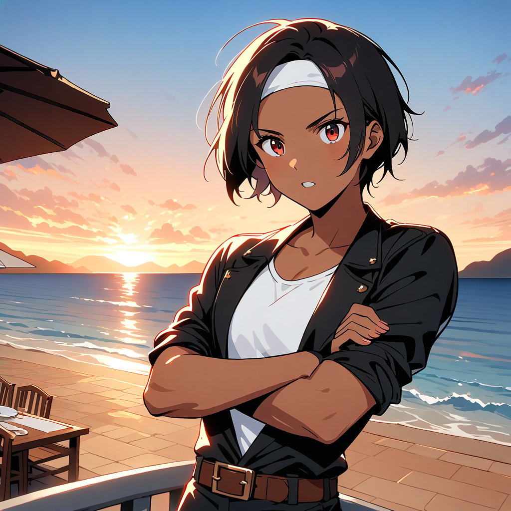 Alone,  Female,  Short hair by KUSANAGI on Tensor.Art