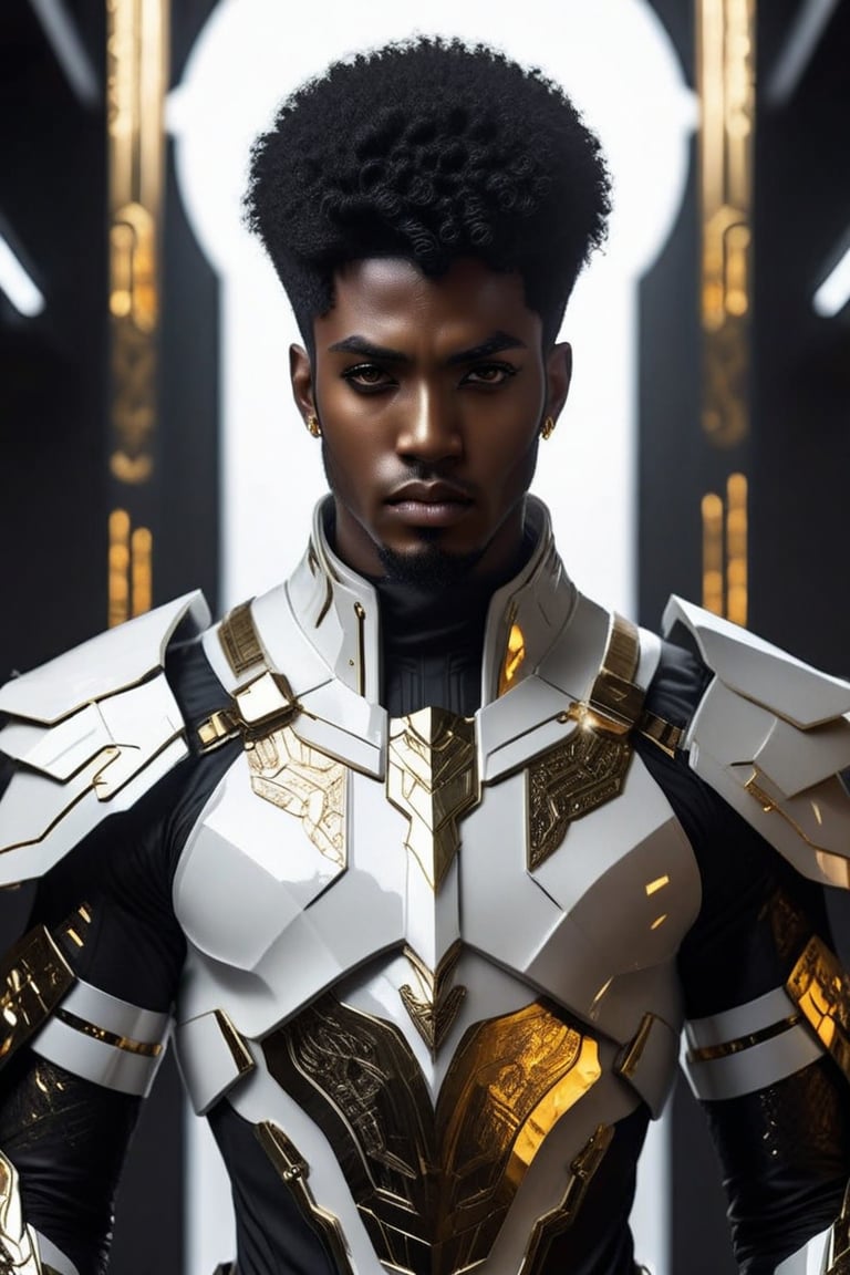 Sci-Fi. a human being,  a handsome black man of 25 years old,  black hair by Etée on Tensor.Art