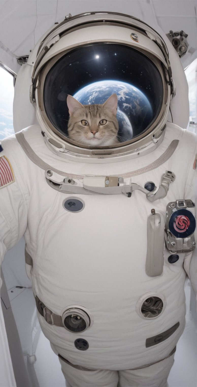 a cat without person from space, 