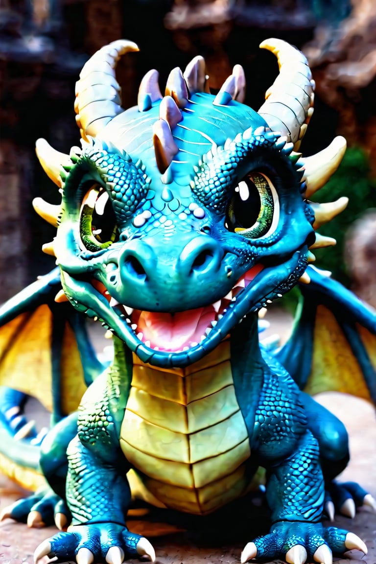 dragon, cute face, baby