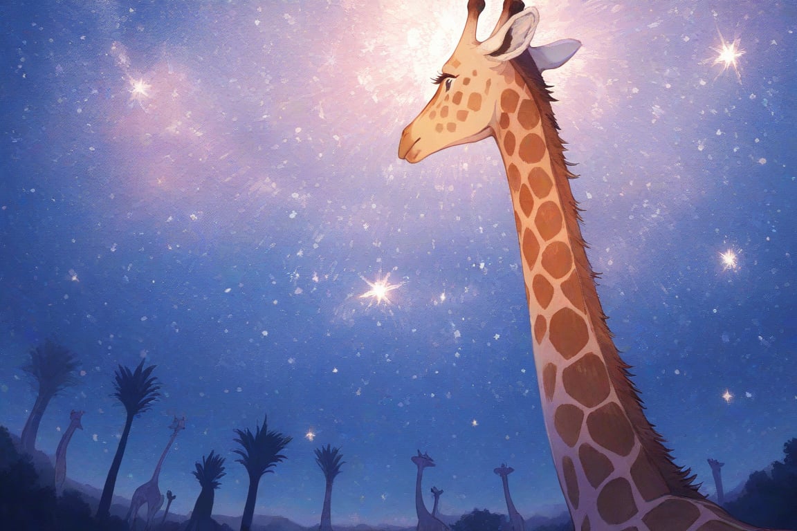 (((giraffe_animal))),  scenery,  wallpaper by PinkCotton 🎐 on Tensor.Art