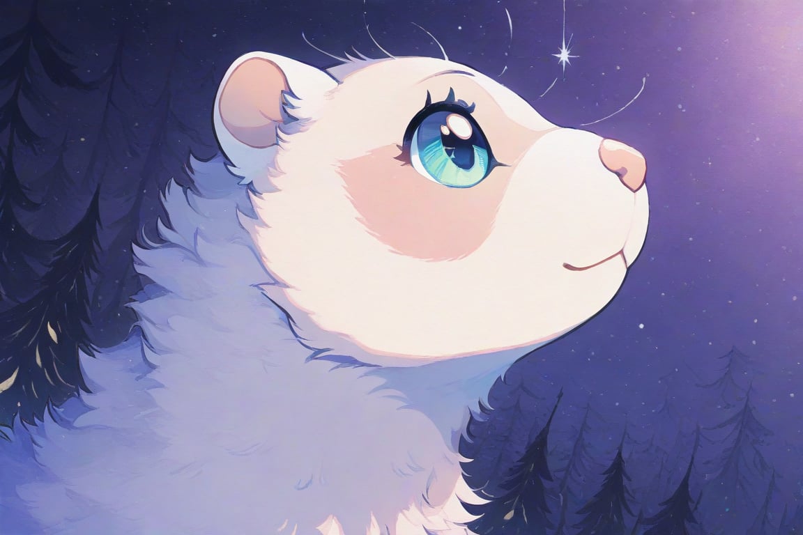 (((ferret_animal))),  scenery,  wallpaper by PinkCotton 🎐 on Tensor.Art