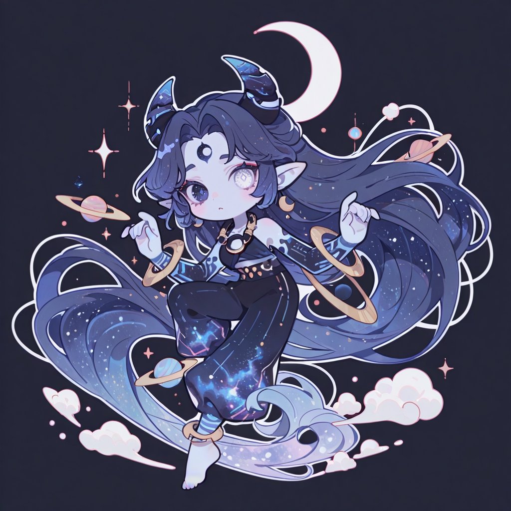 (((chibi))),  cute,  white outline by PinkCotton 🎐 on Tensor.Art