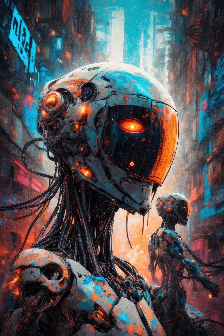 illustration,  Many evil robots,  Robots in Revolt by nssOssn on Tensor.Art